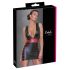 Cottelli Party - Eng anliegendes Streifenkleid (Schwarz-Rot) - XL