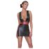 Cottelli Party - Eng anliegendes Streifenkleid (Schwarz-Rot) - XL