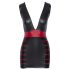 Cottelli Party - Eng anliegendes Streifenkleid (Schwarz-Rot) - XL
