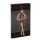 Noir - Transparenz, florales, langes Kleid (schwarz)