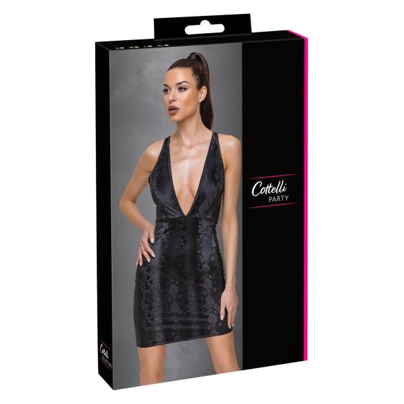 Cottelli Party - Schlangenhaut-Muster Kleid (schwarz)