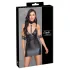 Cottelli Bondage - glänzendes Minikleid mit Halsband (schwarz) - XL