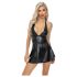 Noir - Minikleid mit Schlangenhautmuster (schwarz)