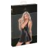 Noir - Minikleid mit Schlangenhautmuster (schwarz) - M