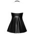 Noir - Minikleid mit Schlangenhautmuster (schwarz) - L