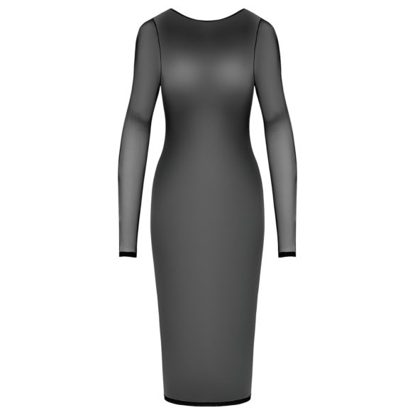 Cottelli Party - Transparenz-Kleid mit Reißverschluss (schwarz) - M