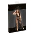 Noir - Vollständig transparenter Maxikleid mit Blumenmuster (Schwarz) - L