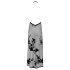 Noir - Vollständig transparenter Maxikleid mit Blumenmuster (Schwarz) - L
