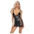 Noir - Transparentes Minikleid mit Seitenteilen (Schwarz)