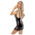 Noir - Transparentes Minikleid mit Seitenteilen (Schwarz)