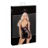 Noir - Transparentes Minikleid mit Seitenteilen (Schwarz) - M