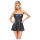 Cottelli - Glänzendes Minikleid mit Faltenrock (schwarz)