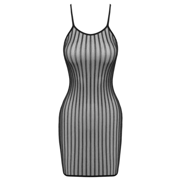 Cottelli - gestreiftes Minikleid mit Silberfäden (schwarz) - S-L