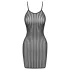 Cottelli - gestreiftes Minikleid mit Silberfäden (schwarz) - S-L