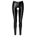 Noir - Glänzende Leggings mit offenem Design (Schwarz) - M