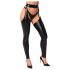 Noir - Glänzende Strumpfhose - Chaps (Schwarz) - L