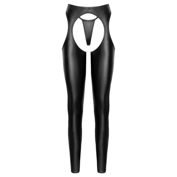 Cottelli - Offene Chaps-Hose und String-Set (schwarz)
