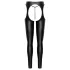 Cottelli - Offene Chaps-Hose und String-Set (schwarz)