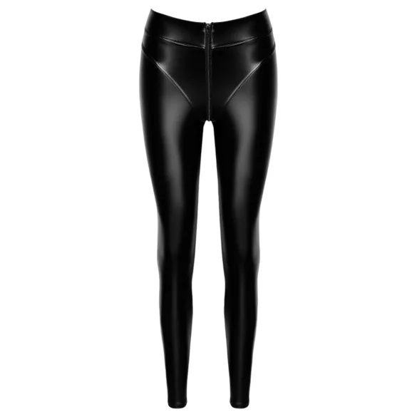 Noir - glänzende lange Hose (schwarz)