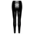 Noir - glänzende lange Hose (schwarz) - M
