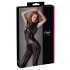 Cottelli - kurzärmeliger glänzender Overall (schwarz) - L
