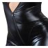 Cottelli Plus Size - Glänzender Langarm-Party-Overall (Schwarz) - 3XL
