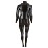 Cottelli Plus Size - Glänzender Langarm-Party-Overall (Schwarz) - 3XL