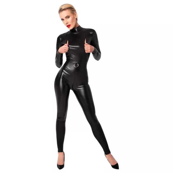 Noir - Reißverschluß-Overall (schwarz)