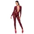 Noir Kink Royal - transparente Catsuit (Rot)