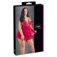 Cottelli Plus Size - Spitzen-Babydoll, rot, verführerisch luftig - 2XL