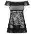 Obsessive Flores - Rüschchen Babydoll und String (schwarz) - L/XL