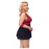 Cottelli Bondage Plus Size - Babydoll (Rot) - 3XL