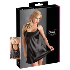Cottelli - Satin-Nachthemd (schwarz)