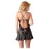 Cottelli - Satin Nachthemd (schwarz) - XXL