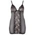 Cottelli Plus Size - Spitzen-Negligé Schwarz