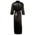 Cottelli - Satin Bademantel (schwarz) - L/XL