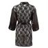 Cottelli - Satin-Spitzenkurzrobe (schwarz)