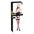 Black Level - Offenes Top mit Strumpfhalter (schwarz) - XL