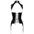 Black Level - Offenes Top mit Strumpfhalter (schwarz) - XL