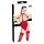Black Level - Offener Body mit Halsband (Rot)