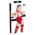 Black Level - Offener Body mit Halsband (Rot)