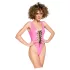 Black Level - Lack-Body für Damen (pink)