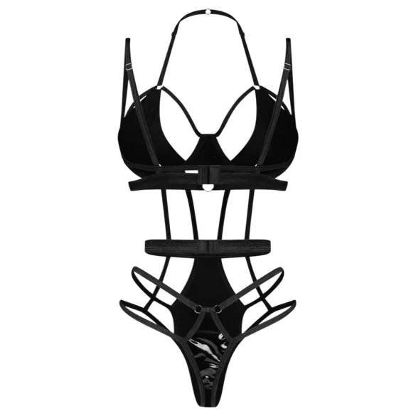 Obsessive Keira - Trägerbody (Schwarz) - L/XL