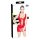 Black Level - Schnürlack Minikleid (Rot) - M