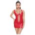 Black Level - Schnürlack Minikleid (Rot) - M