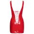 Black Level - Schnürlack Minikleid (Rot) - M