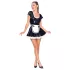 Black Level - Lack-Kammermädchenkleid (schwarz)