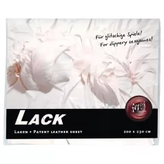 Fetisch - Lack-Laken - 200 x 230 cm (weiß)