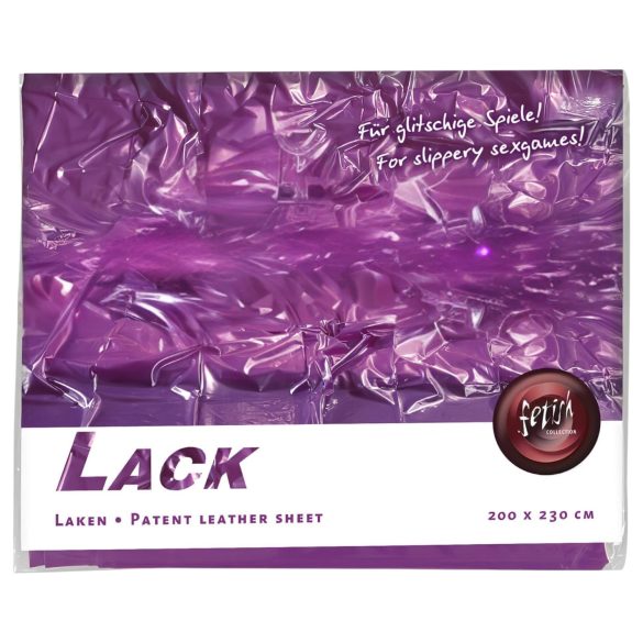 Lackbettlaken - 200x220 cm (Lila)