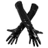 Black Level - Glänzende Lackhandschuhe (schwarz) - L